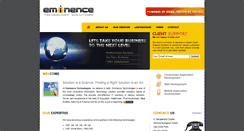 Desktop Screenshot of eminencetech.com